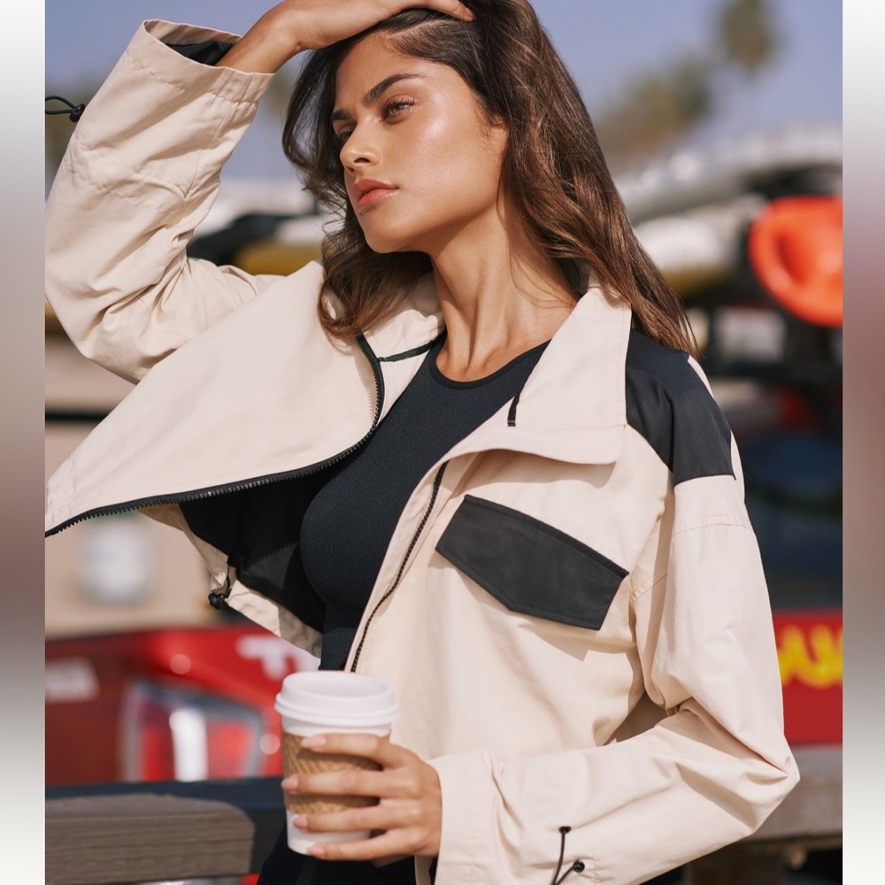 Anthropologie Cream and Black Jacket